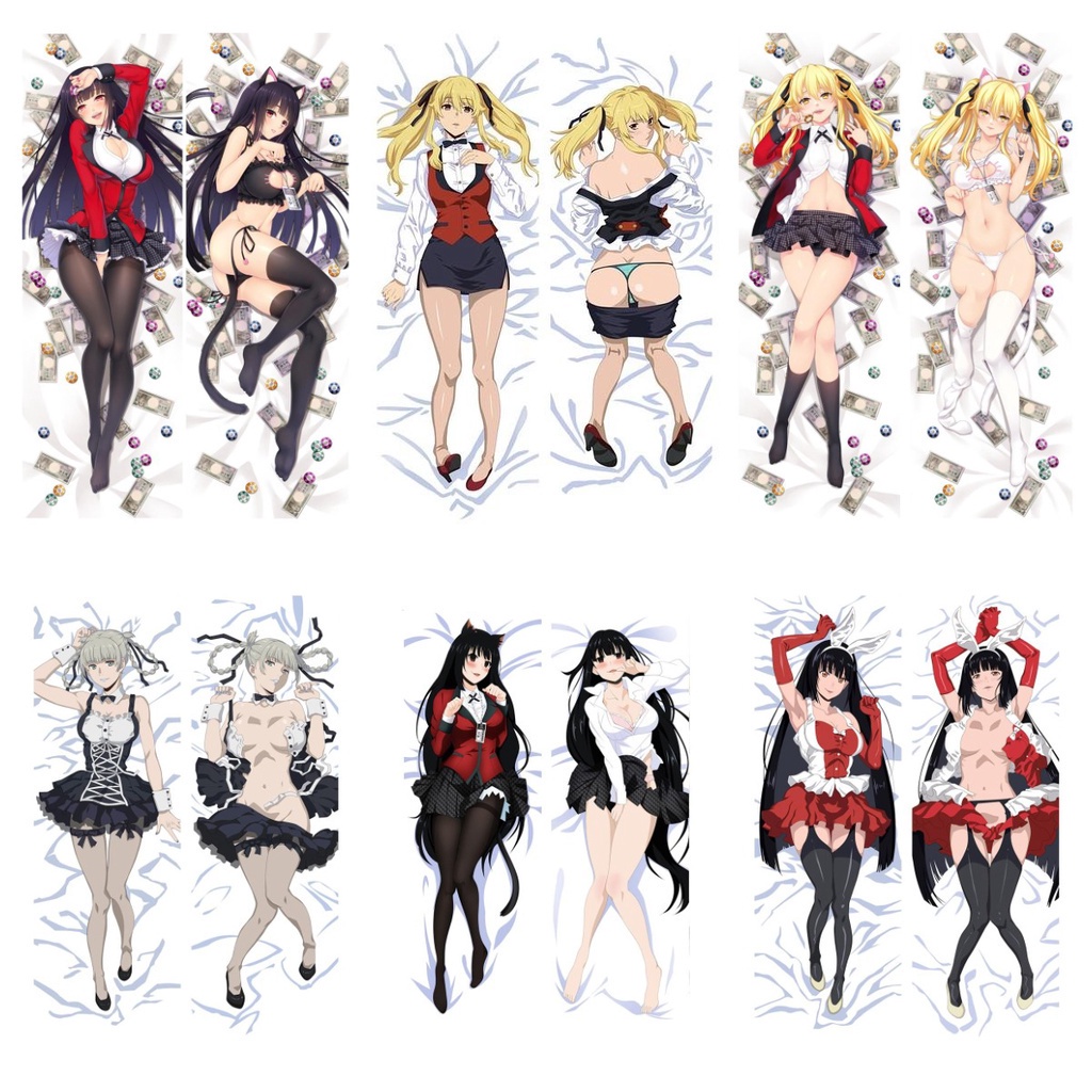 { Ready Stock } 50X150CM Velvet Kakegurui Pillow Sexy Loli Jabami