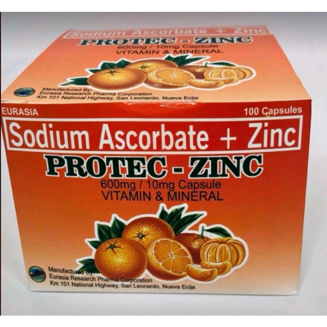 PROTEC ZINC SODIUM ASCORBATE + ZINC 600mg VITAMIN & MINERALS Capsule