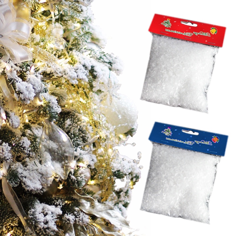 Christmas DIY Artificial Snow Powder Christmas Decorations Plastic