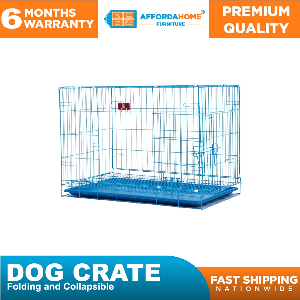 Folding Collapsible Dog Cage Pet Crate Affordahome Furniture Shopee
