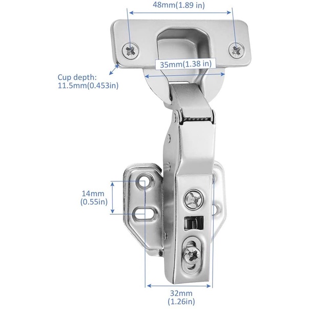 Hydraulic Concealed Hinges Bisagra For Stainless Soft Close