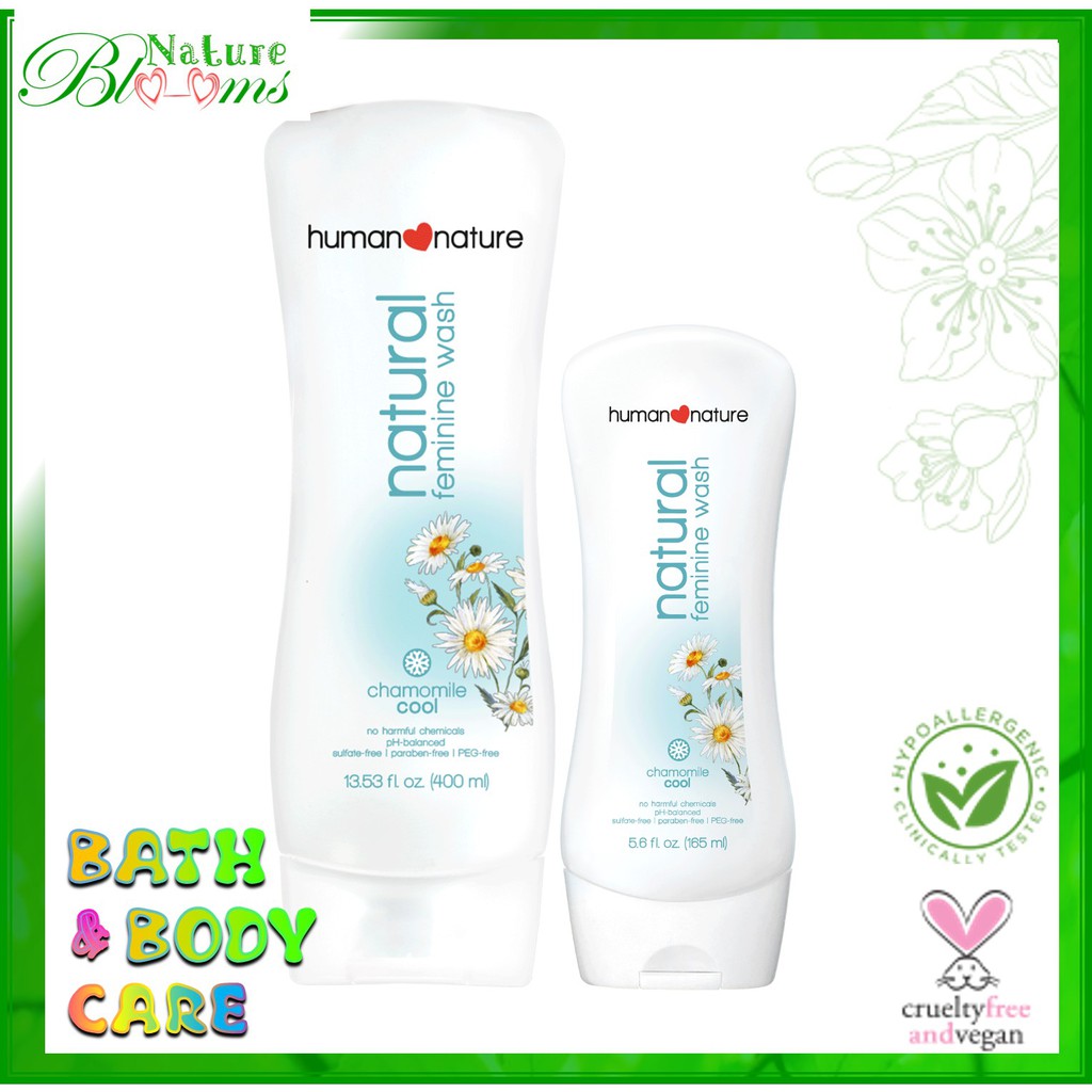 Human Nature Natural Feminine Wash Chamomile Cool 50/165mL Shopee