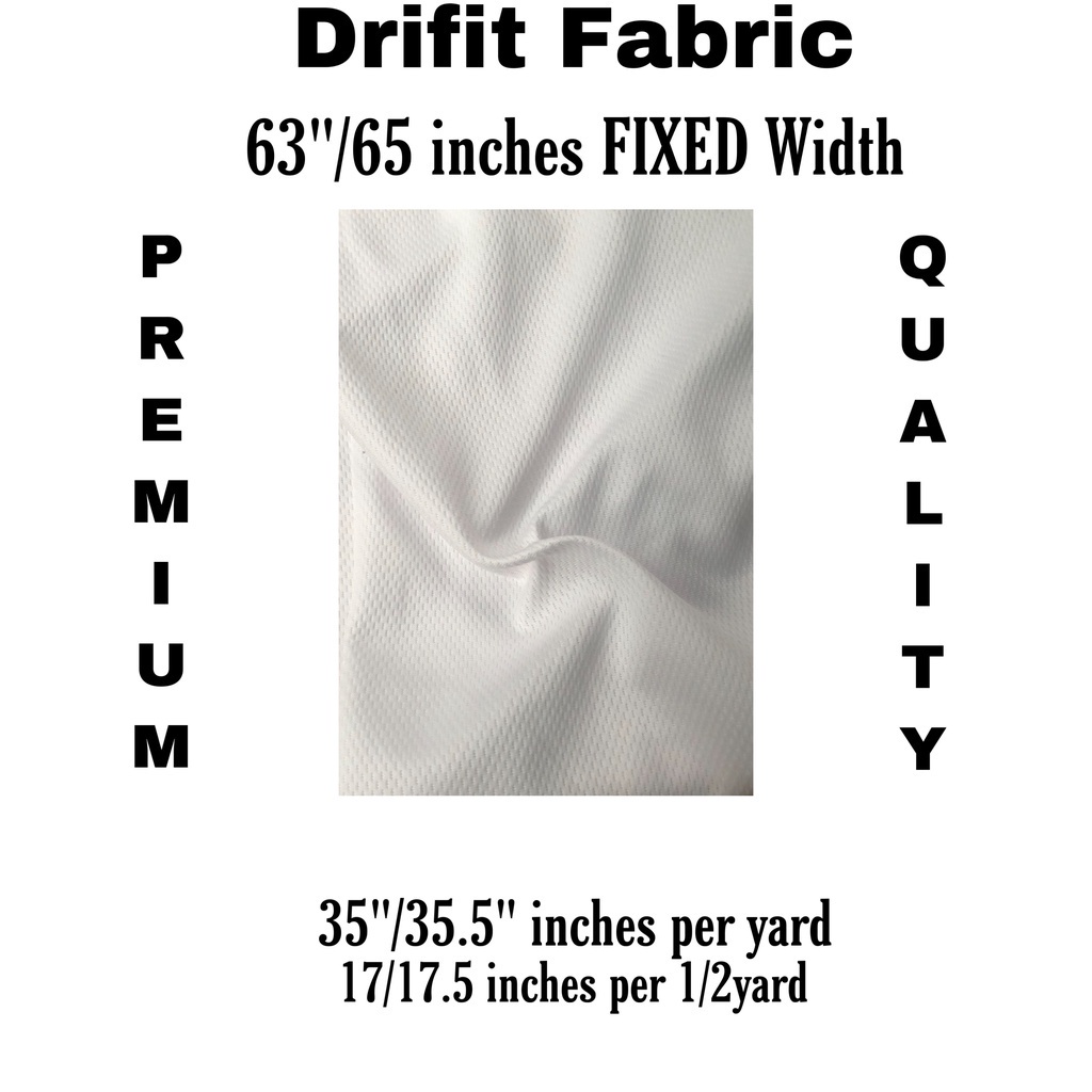 PREMIUM DRIFIT FABRIC per yard AWJ Athletic Wicking Jersey [36