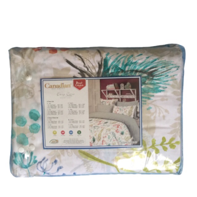 Canadian Bed Linens 3 piece Fitted set QUEEN Grenadine Shopee Philippines