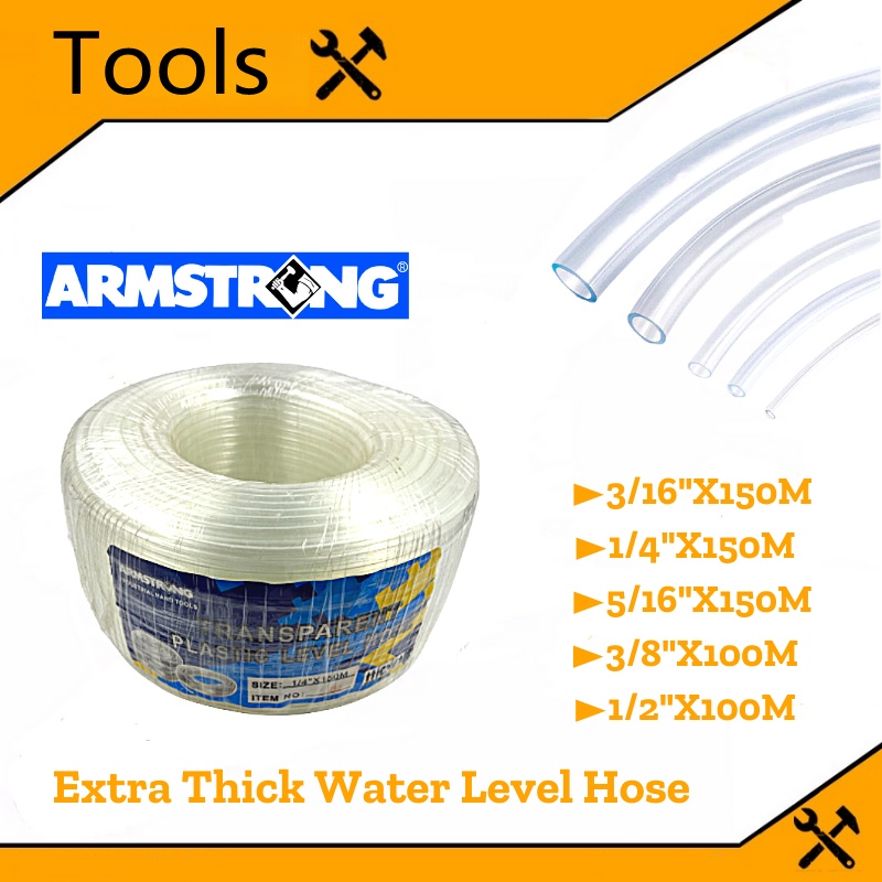 Plastic Level Hose Heavy Duty 3/16" ,1/4" ,5/16" ,3/8" ,1/2" Aquarium