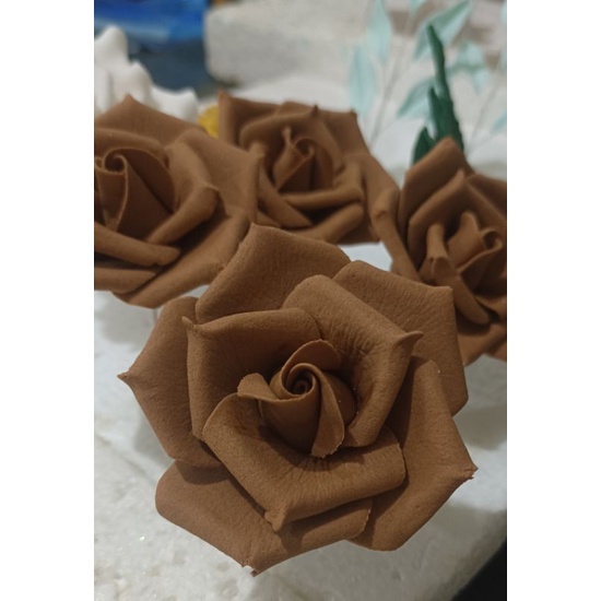 brown rose gumpaste edible flower Shopee Philippines