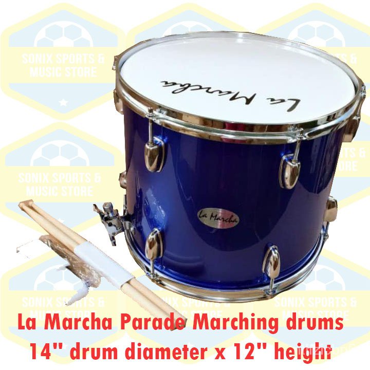 La Marcha Parade Marching drums 14" drum diameter x 12" height Shopee