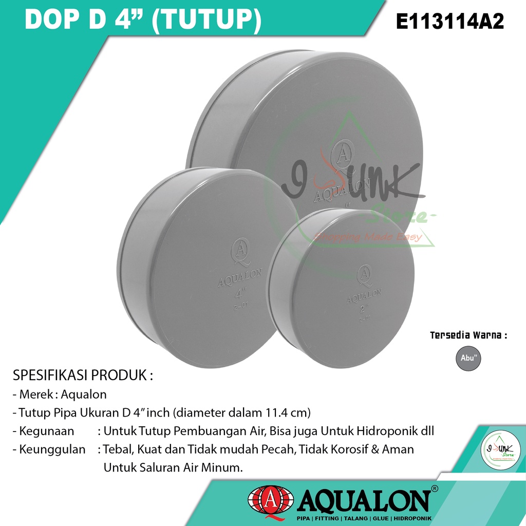 4" INCH D Pipe CAP/4 INCH PVC Pipe CAP - AQUALON | Shopee Philippines