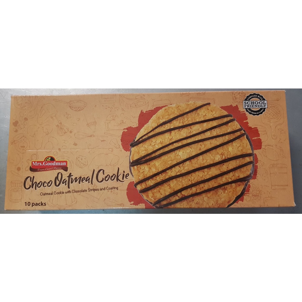 Mrs. Goodman Choco Oatmeal Cookie 10s Shopee Philippines