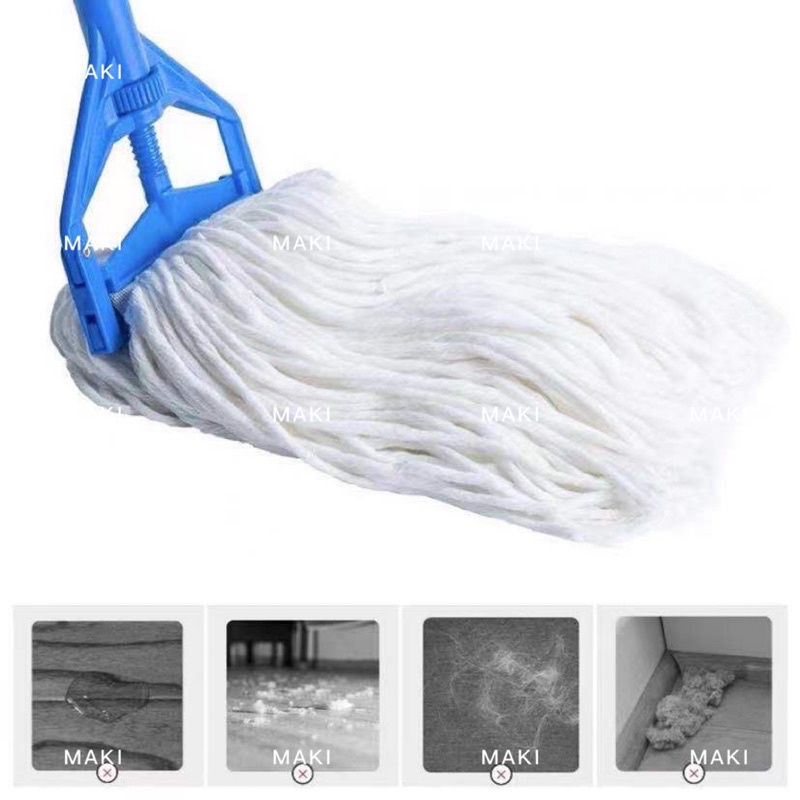 cleaning floor mops cotton yarn mop head replacement refill mop head absorbent heavy duty
