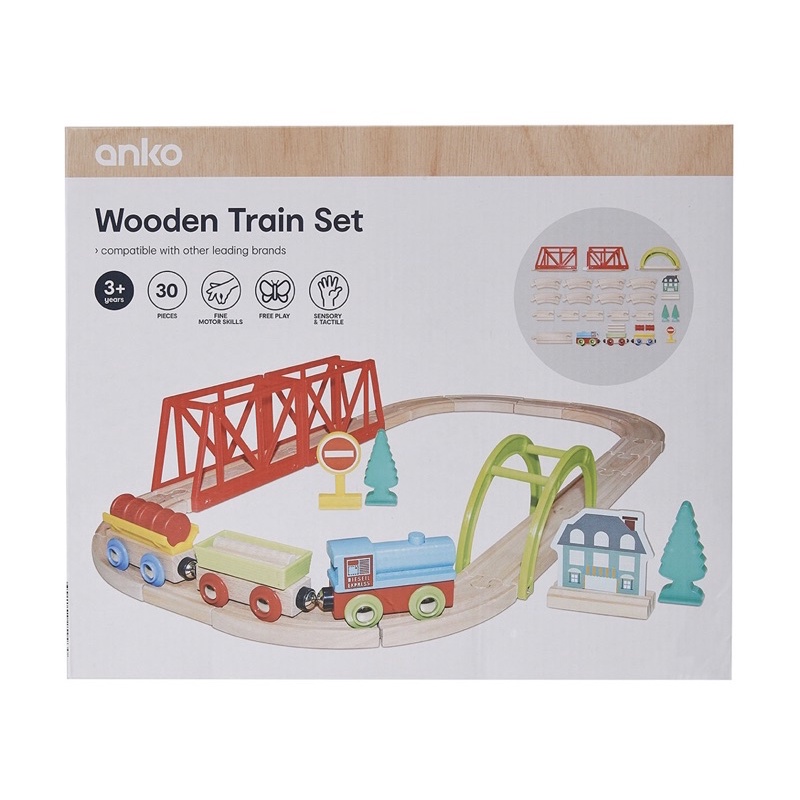 Anko Wooden Train Set Shopee Philippines
