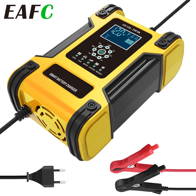 Laptop battery12A Car Battery Charger, 12V 24V Battery Charger