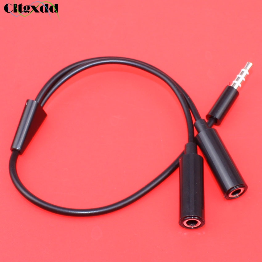 3.5mm Headphone audio jack Splitte 1 in 2 out Audio interface male to