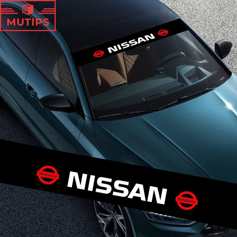 Nissan Car front and rear window windshield PVC sticker waterproof