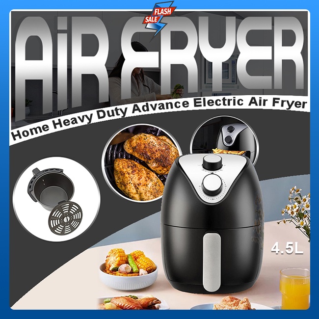 Air Fryer,Home Heavy Duty Advance Electric Air Fryer 4.5L Shopee