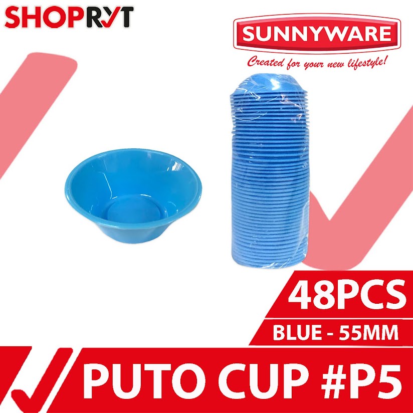Sunnyware P5 5cm 2oz 48pcs Puto Cups Molder Mold for PichiPichi
