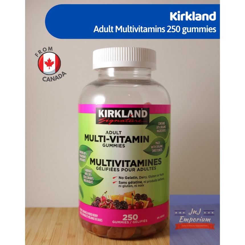 Kirkland Adult Multivitamins 250 Gummies Shopee Philippines