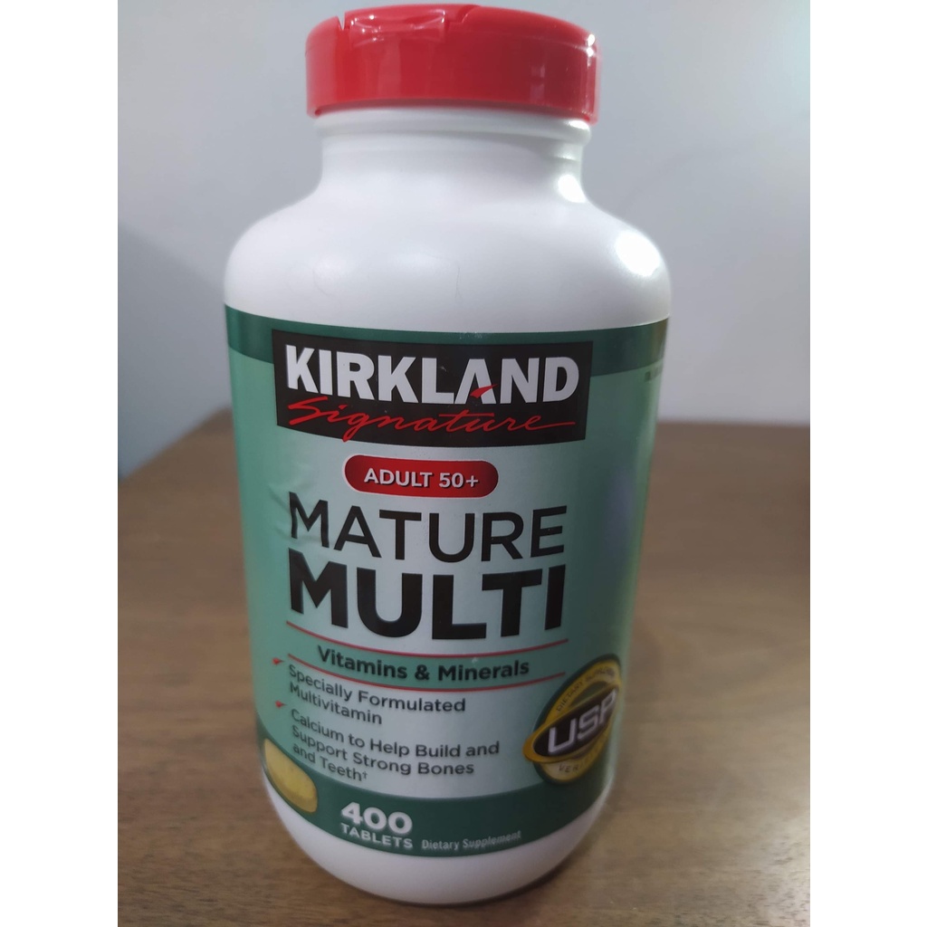Kirkland Signature 50+ Mature Multivitamins 400 tablets Shopee