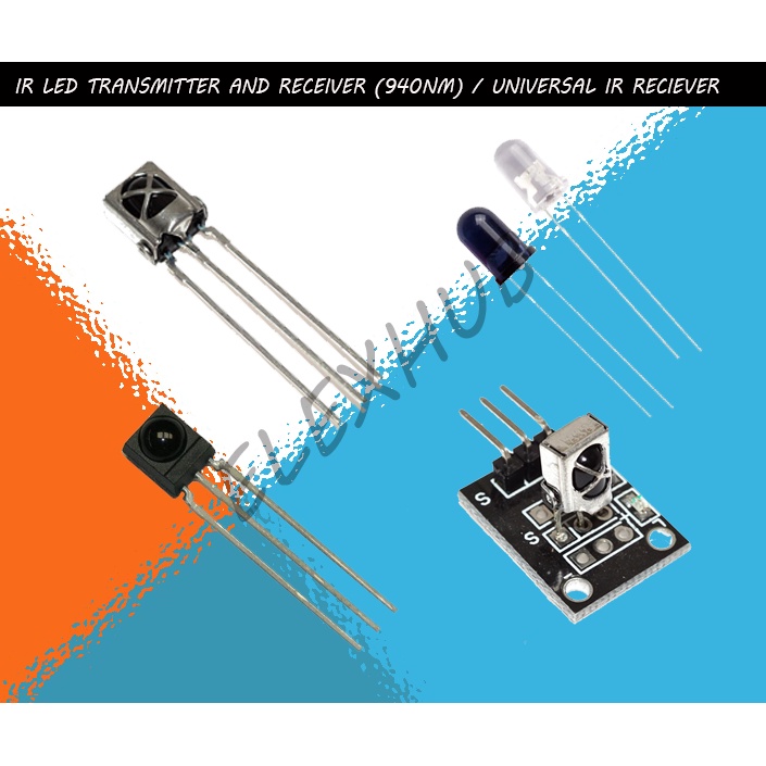 IR INFRARED LED TRANSMITTER AND RECEIVER (940NM) UNIVERSAL INFRARED