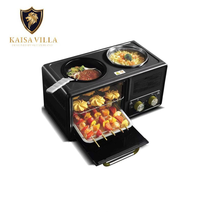 Kaisa Villa MultiFunction 3 In 1 Breakfast Machine Toaster Oven