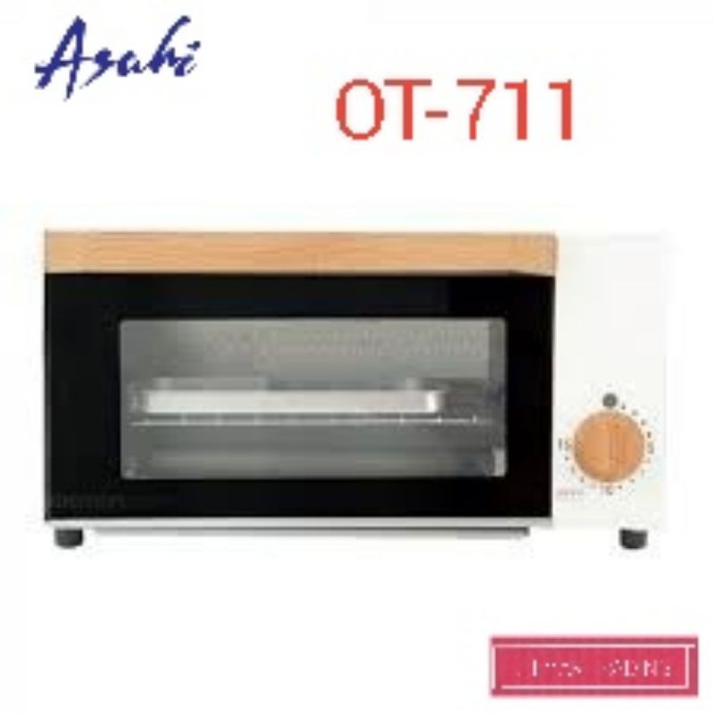 Asahi OT 711 7liter Oven Toaster with 15 min. Timer wooden design