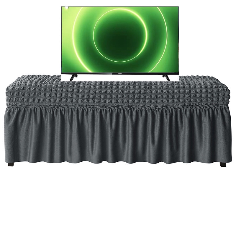 Highend exclusive skirted seersucker TV cover TV cover dust