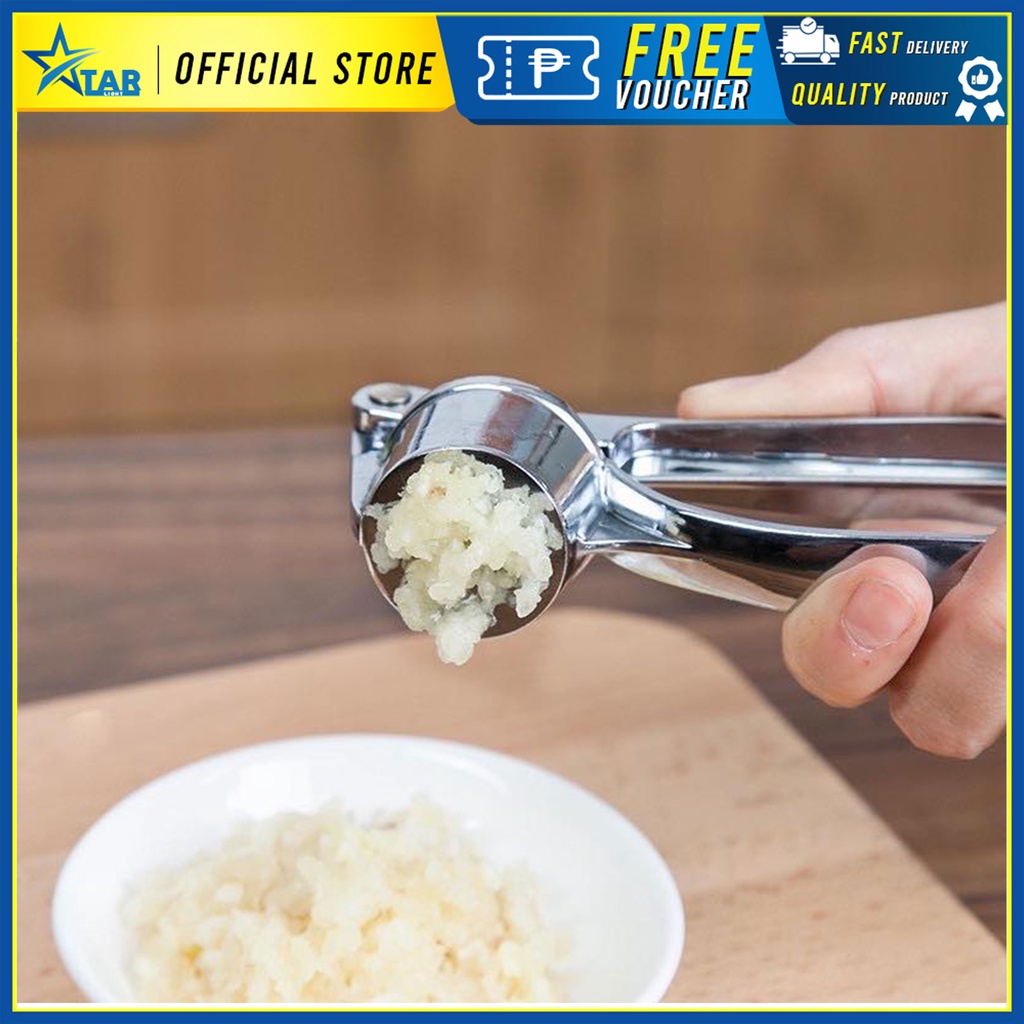 STARLIGHT Garlic Press Hand Presser Crusher Ginger Squeezer Shopee