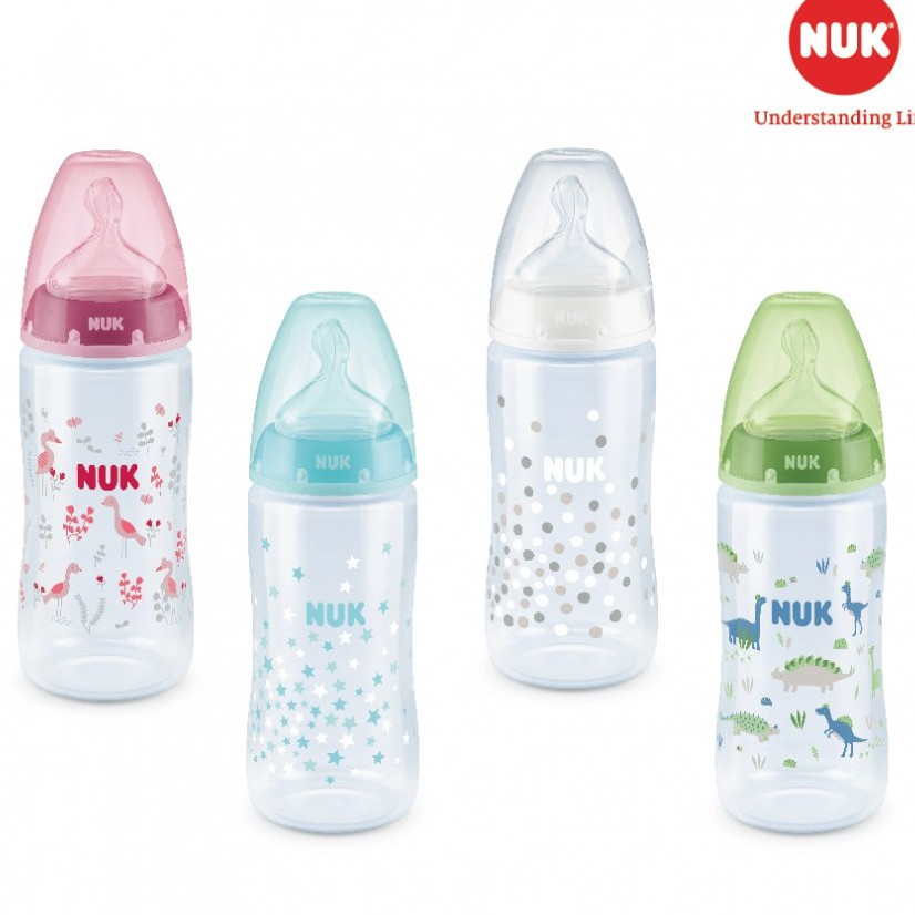 Nuk Premium Choice Silicone Nipple Plastic Bottle (150ml, 300ml