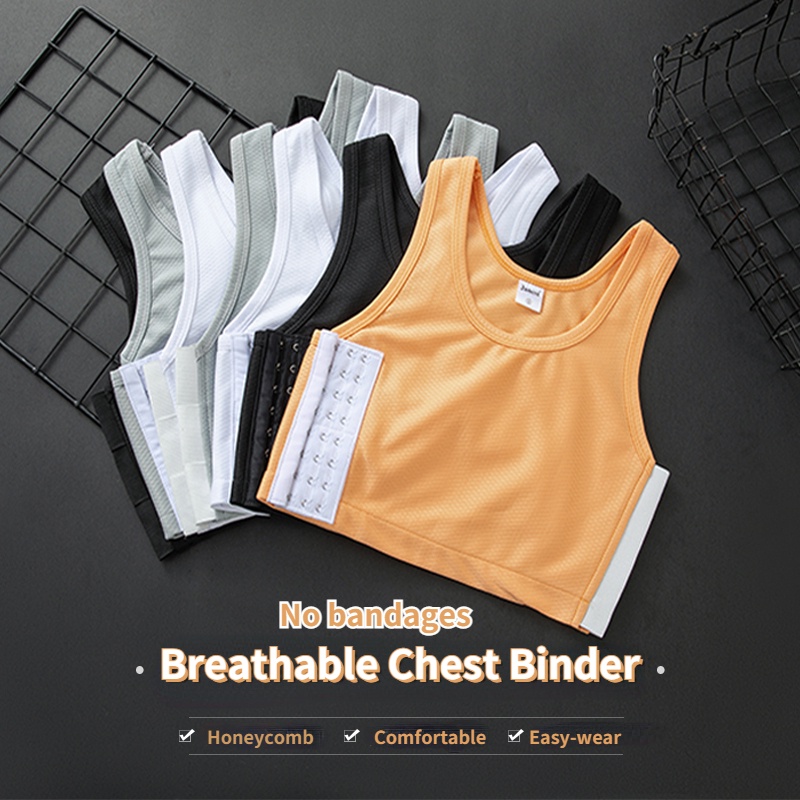 Chest Binder Short Buckle Breathable Breast Binder Janest Tomboy