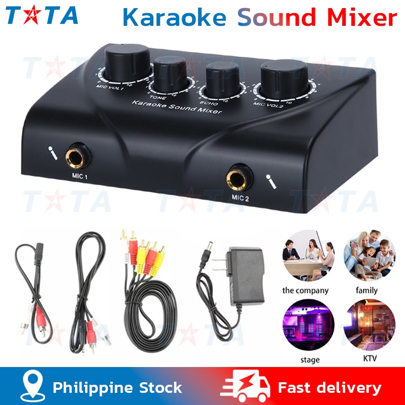 Karaoke Sound Mixer Professional Audio System Machine Portable Mini