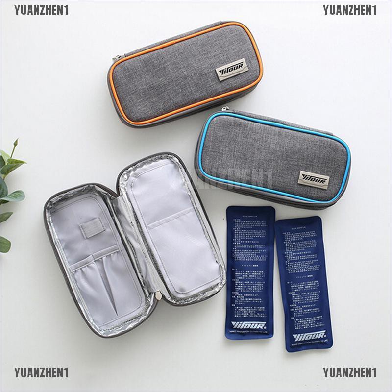 ๑㍿ 【YUANZHEN1】Portable Medical Travel Cooler Bag Diabetic Insulin