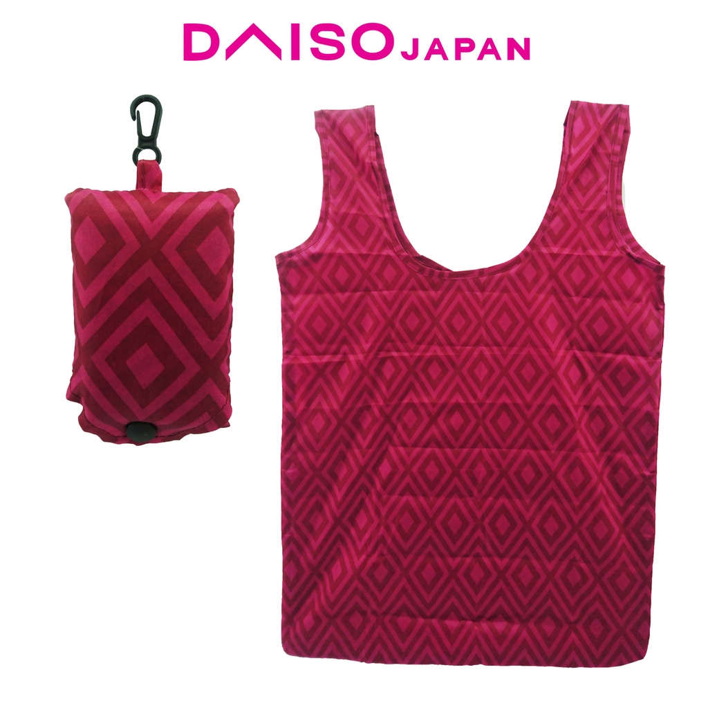 Daiso Red Reusable Foldable Eco Bag Shopee Philippines