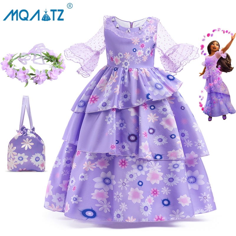 MQATZ Isabela Carnival Encanto Dress For Girls Children Costume Girl