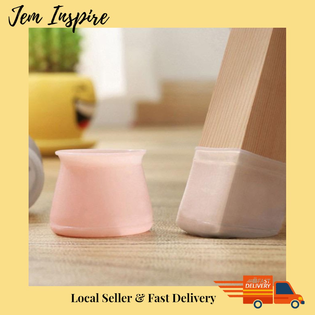 Ojeyo Silicone Furniture Leg Protectors (White) Shopee Philippines