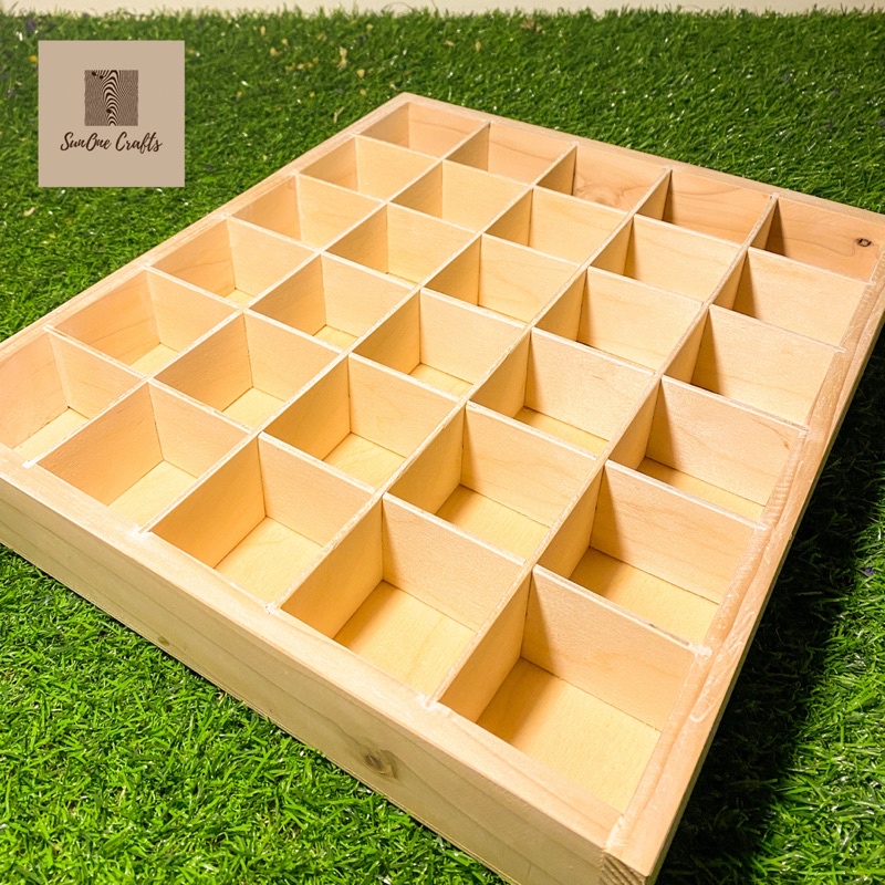 WOODEN TRAY WITH DIVIDER Shopee Philippines