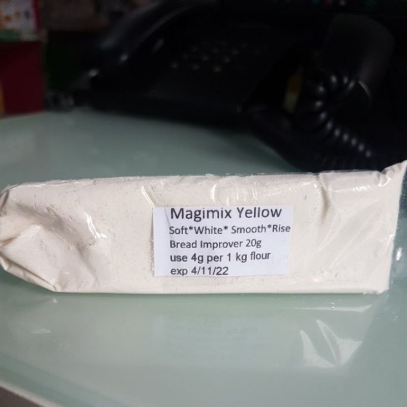 Magimix Yellow Bread Improver 20g for Soft White Smooth Bread(good for 5kg flour) Shopee