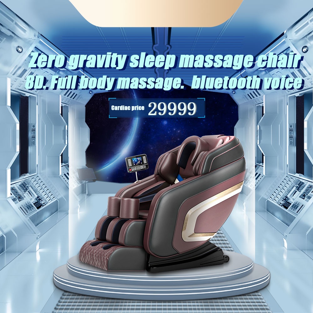 【2022 NEW 】8D Zero Gravity Full Body Shiatsu Massage Chair Deluxe