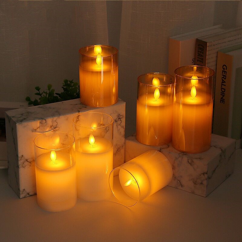 Remote Control Electronic Candle Rechargeable Candle Light Romantic Candlelight Dinner Birthday