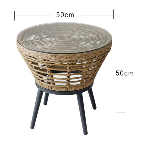 youmanni outdoor sofa 3 seater rattan waterproof set balcony courtyard