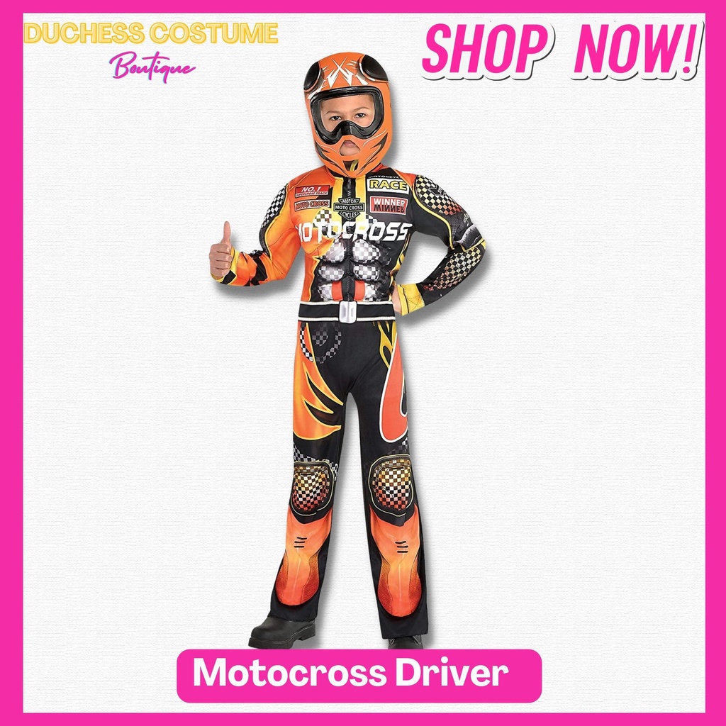 Motocross Costume for Kids 810 years old Shopee Philippines