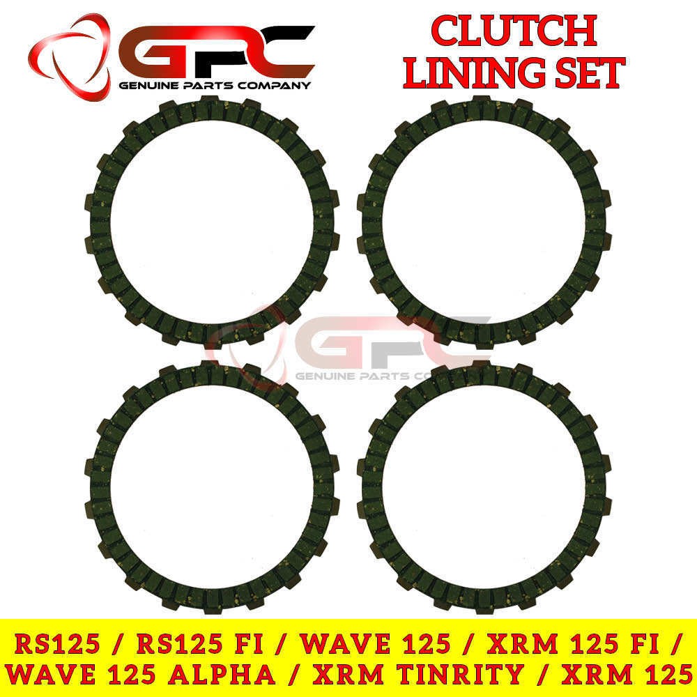 GPC Clutch Lining Set for Wave125, WAVE125 ALPHA, RS125, RS125 FI XRM
