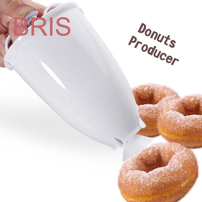 BRIS Donut Maker Waffles Donut Baking Gadget Plastic Batter Dispenser