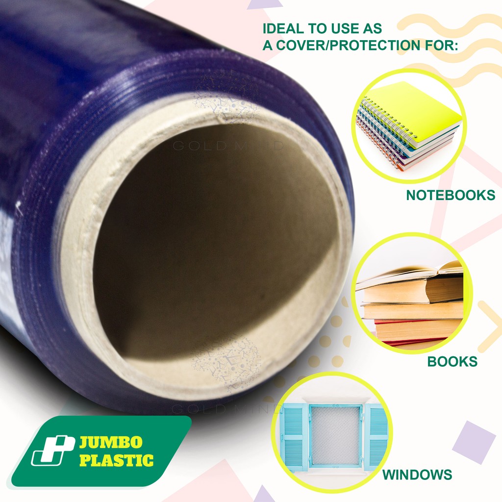 Clear Plastic Book Cover 48 In X 50 Meters Jumbo Gauge 3 Or 2.6