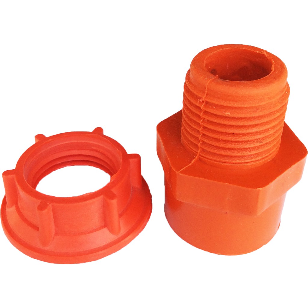 Rosco Electrical PVC Male Threaded Adapter 1/2, 3/4, 1 (Orange Plastic