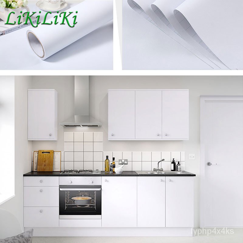 Matte PVC Waterproof Self Adhesive Wallpapers Easy Using Wall Stickers House Decor Kitchen