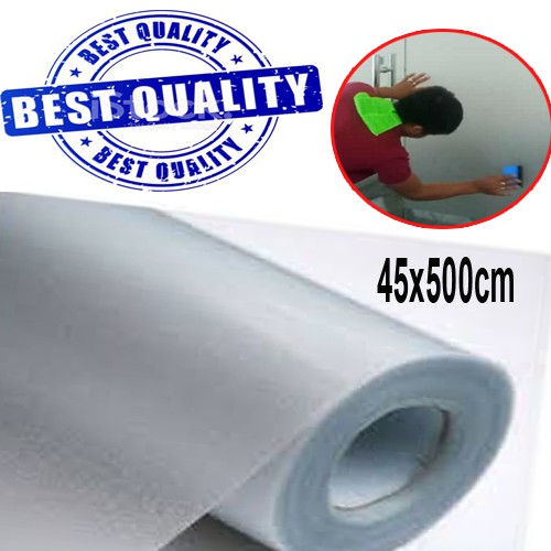 New PLAIN WINDOW WALL GLASS Sticker Decal Self Adhesive PVC (45x500cm