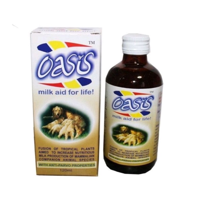 Oasis Syrup120ml Anti Parvo Milk Enhancer for Nursing Pet Dog Cat(Sa
