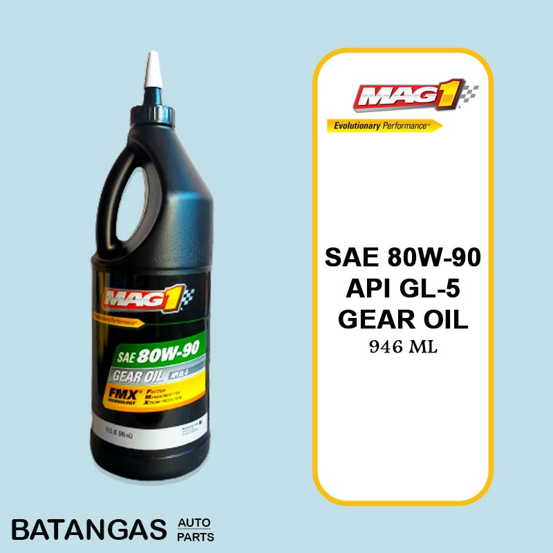 Transmission Gear Oil SAE 80W90 API GL5 GEAR OIL (946ML) MAG1 Part No
