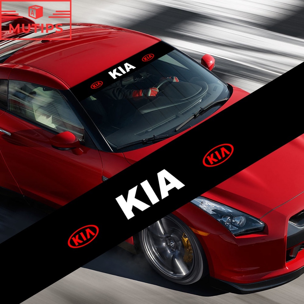 KIA Car front and rear window windshield PVC sticker waterproof