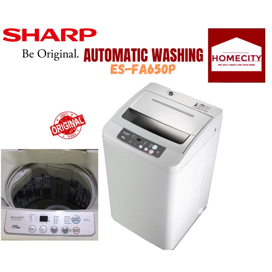 SHARP FULLY AUTOMATIC WASHING MACHINE ESFA650P Shopee Philippines